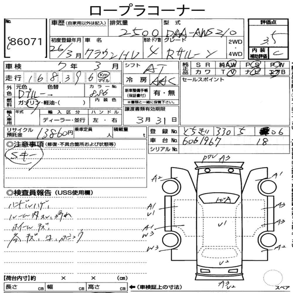 Image of 2014 Toyota CROWN Royal Saloon